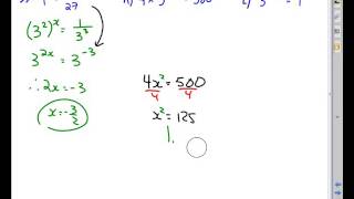 MHF4U Unit 4 Day 1c Solving Eqns Part 2 Video Lesson