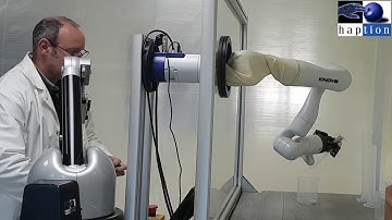 Fascinating teleoperation for safer powder handling with an ultra-light robotic arm