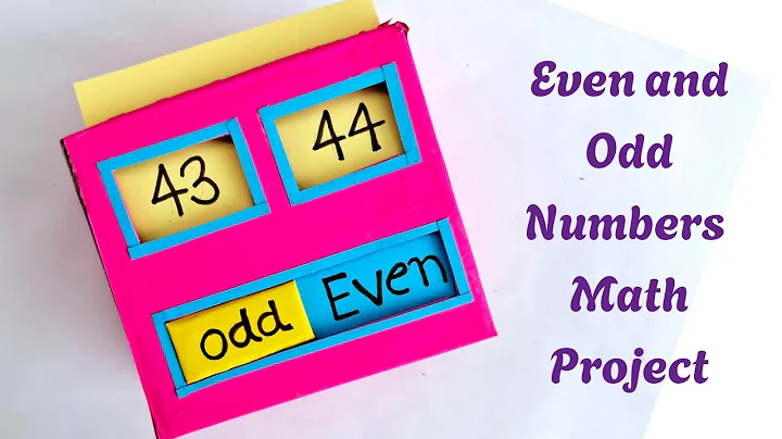 Odd and Even Numbers |Math Working Model| Math project for class 3,4 |#Mathtlm #schoolproject
