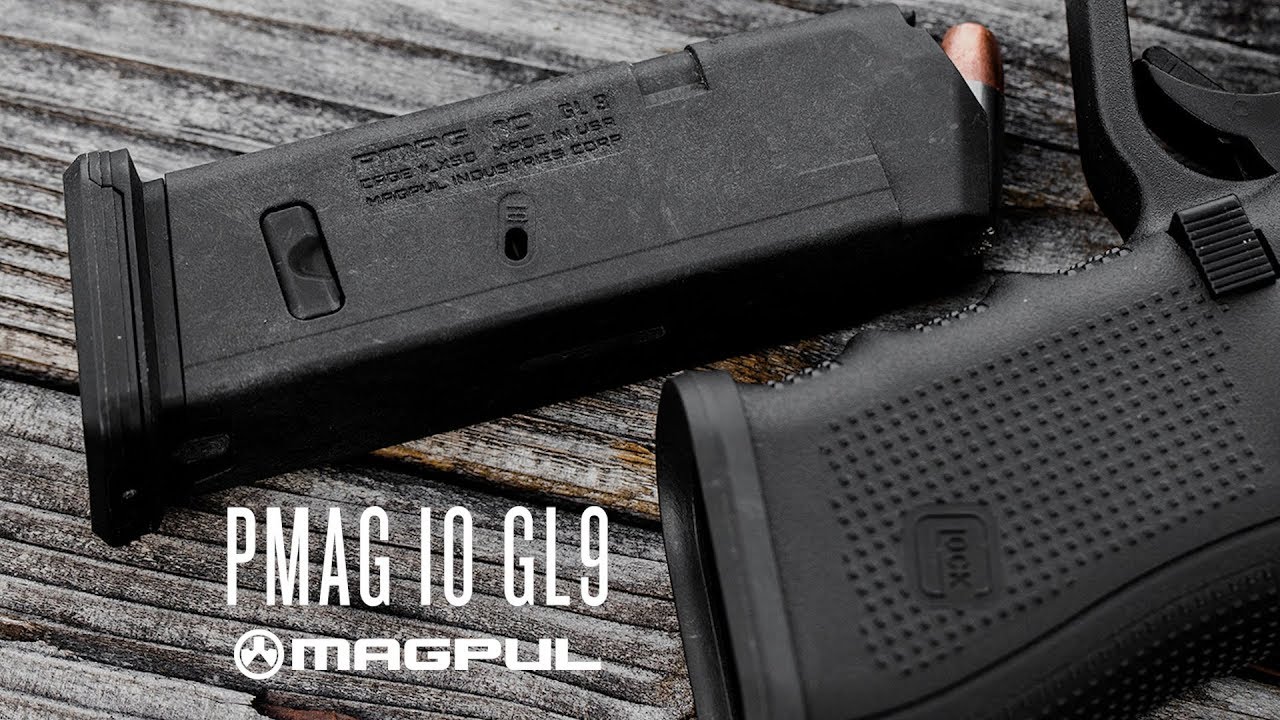 Magpul GL9 fits Glock 17 9mm 10Rd Mag CA Legal MAG801-BLK SAME DAY FREE SHIPPING 