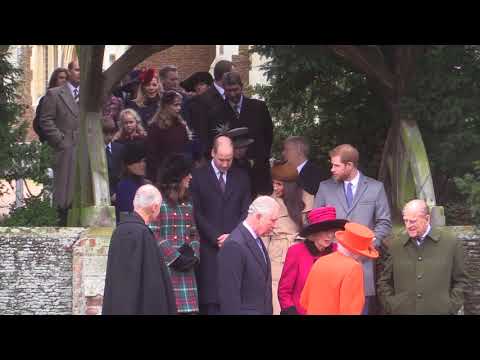 Royal Family and Meghan Markle leave Christmas Day service in Sandringham