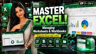 Microsoft Excel Complete Data Analysis Course | Chapter 5: Managing Worksheets & Workbooks | Excel