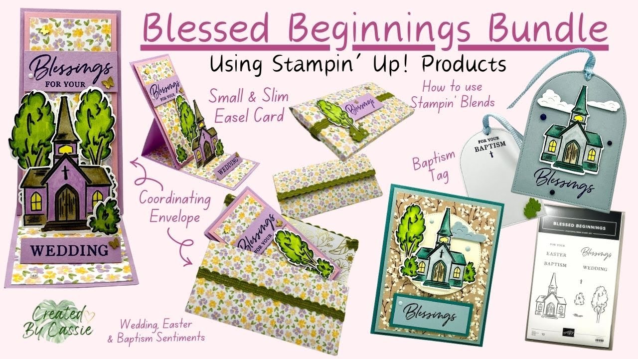 Easy Stampin’ Up! Blessed Beginnings Bundle Tutorial | Faith-Based Cards [Episode 74]