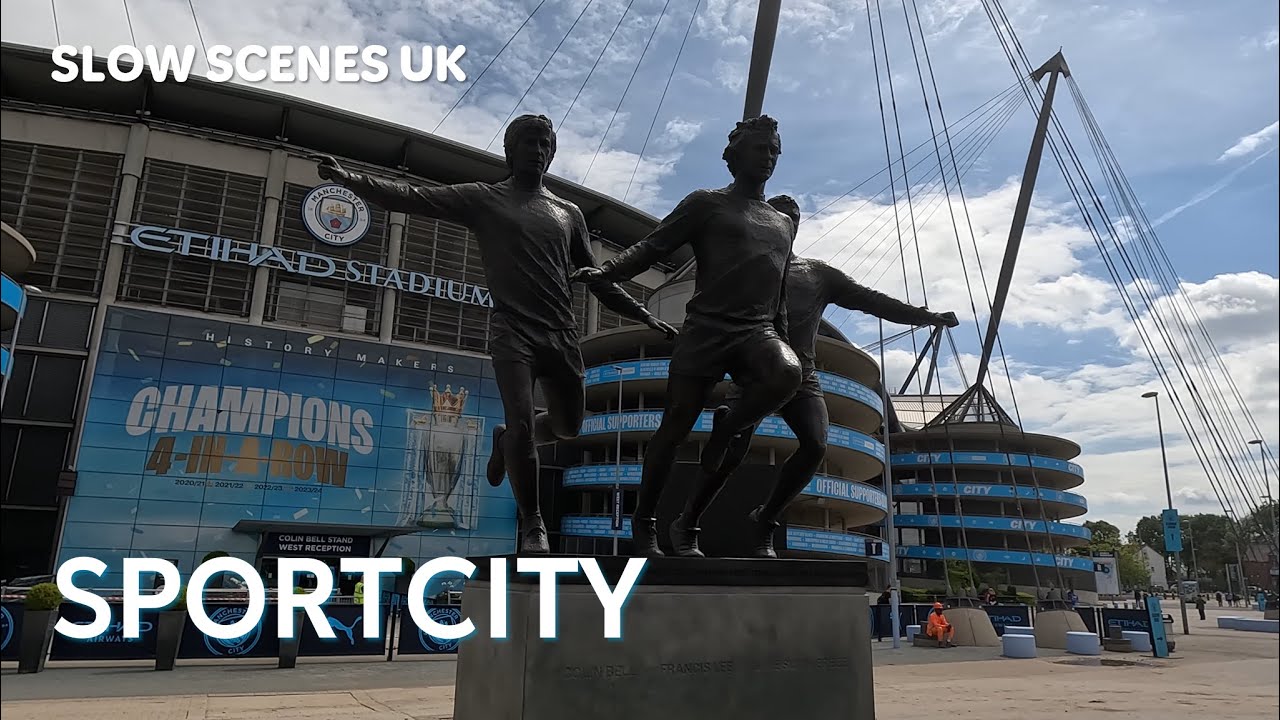 Sportcity, Manchester - 4K walk - Slow Scenes UK