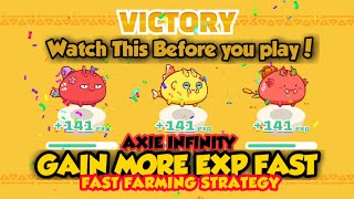 AXIE INFINITY | FAST EXP AND SLP | FARMING STRATEGY | KENNY HUNG SCHOLAR