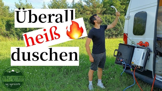 Warmwasser als Option - Duschen mit Durchlauferhitzer auf dem Gasgrill DIY  