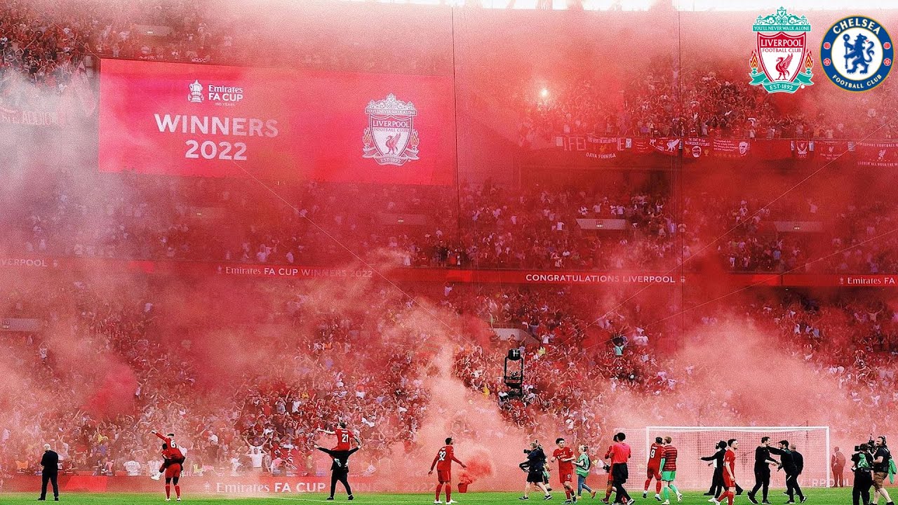 Crazy Scenes At Wembley As Liverpool Fans Celebrate Winning The FA Cup ...