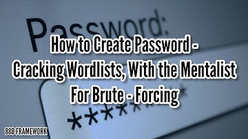 How to Create a Password - Cracking Wordlist || With the Mentalist for Brute-Forcing ||