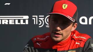 Charles Leclerc | Post-Qualifying Interview | 2022 Dutch Grand Prix