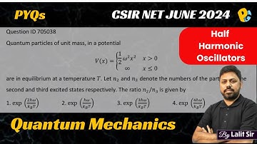 CSIR NET JUNE 2024 Physics Discussion | QID 705038 | Half Harmonic Oscillators | Quantum Mechanics