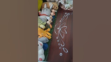 Daily Side Border Design Ideas | Simple & Stunning with Suddha & Brush | #Shorts🎨