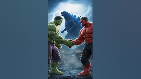 😱 Hulk vs Red Hulk vs Godzilla  🌪🔥 #ai #hulk #godzilla #hulkfight #shorts #shortsfeed
