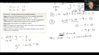 5.2 ex 4 Solving SOE with Parallel Lines by Substitution