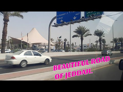 OFWLIFE#AM ON MY WAY TO FETCH MY LITTLE ONE LOOK THE BEAUTIFUL ROAD of JEDDAH.