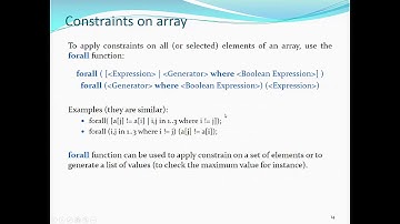 CSP with MiniZinc - Part 2: Using matrix and aggregation operators