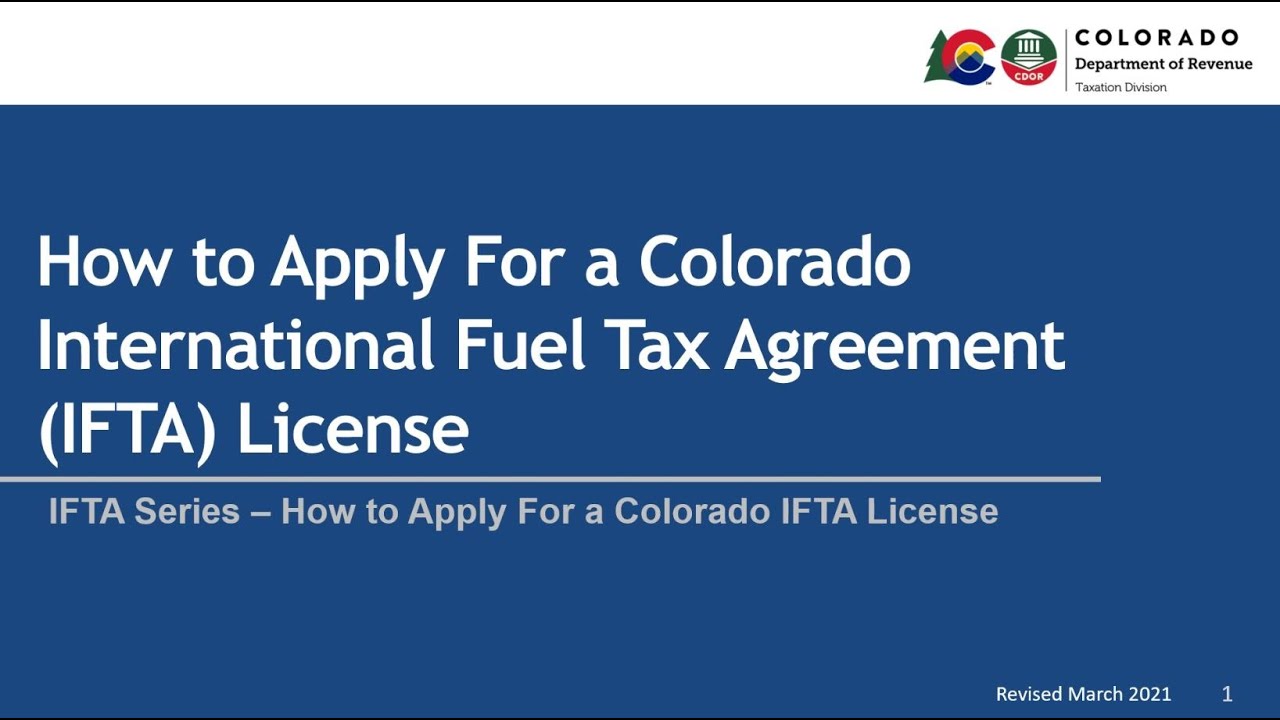 How to Apply for a Colorado International Fuel Tax Agreement (IFTA