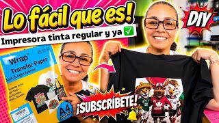 ✅ Imprime Camisetas en Casa con Impresora de Tinta Regular # vinyl imprimible #diy