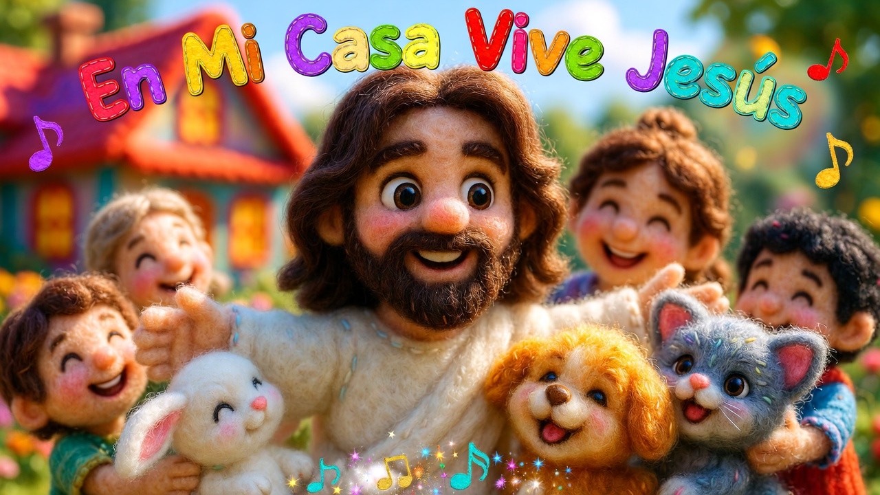 🏠 En Mi Casa Vive Jesús: Canciones Cristianas para Niños en Familia (15 Minutos de Alegría)