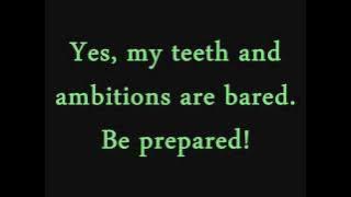 Be Prepared- The Lion King (lyrics)