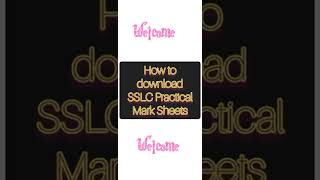 How to download SSLC Practical Mark Sheets