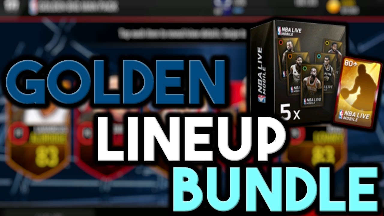 2 ELITES IN 1 PACK - Golden Lineup Bundle Opening  - NBA Live Mobile