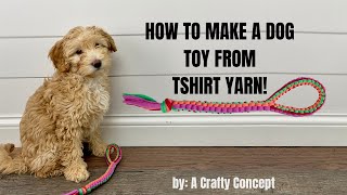 How to Make a Fun DIY Dog Toy Rope Out of Tshirt Yarn