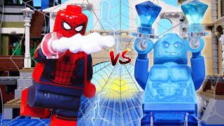 LEGO Spiderman: Far From Home STOP MOTION LEGO Spiderman vs Hydroman Fight in LEGO | By Billy Bricks