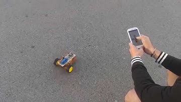 [Arduino] Remote control bluetooth mobile robot android accelerometer (part1)