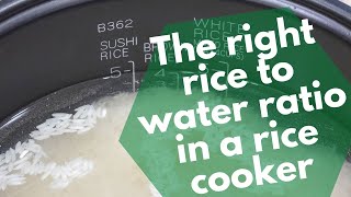 The right rice to water ratio in a rice cooker for white, jasmine & basmati Rice Ratio Water Rice Cooker