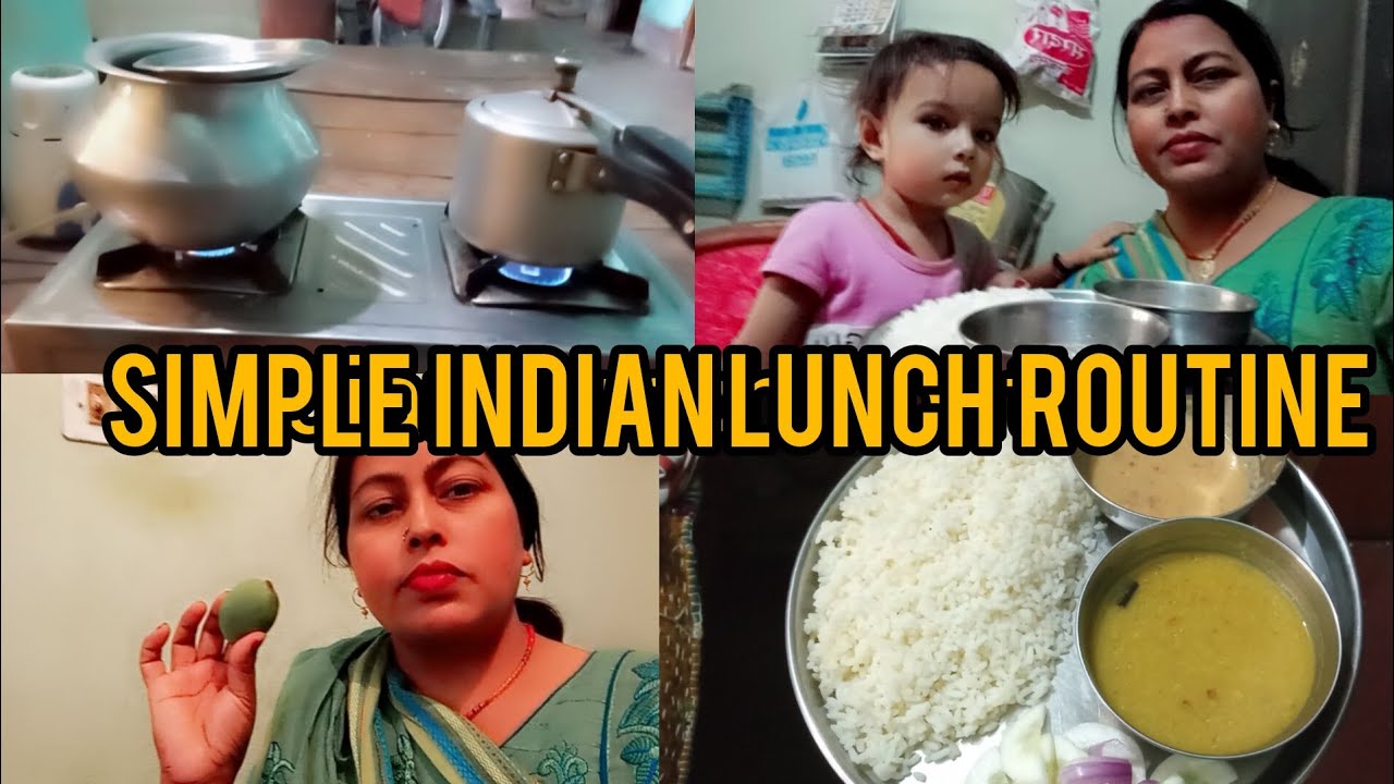 SIMPLE INDIAN LUNCH ROUTINE 2024/REAL INDIAN HOUSEWIFE EVERYDAY MORNING ...