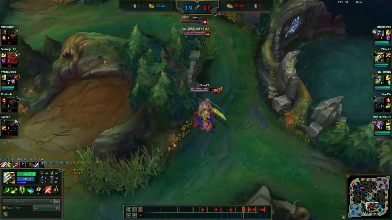 Penta Kill (Master yi JG ez penta)