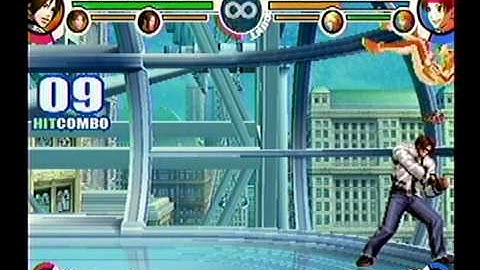 King of fighters XI combo Ex Kyo, Kim, and Gato