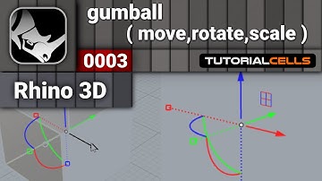 0003. gumball & object transform in rhino