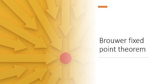 Brouwer fixed point theorem