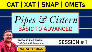 Pipes and Cistern || CAT 2024 QUANT | Arithmetic | Quantitative Aptitude | CAT XAT SNAP NMAT