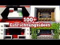 100 Einrichtungsideen in Minecraft | Minecraft Einrichtungstipps | Mineraft Einrichtung Tutorial