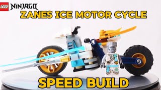 LEGO NINJAGO Zanes Ice Motorcycle Speed Build | Brand New Summer 2024 Wave