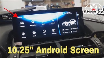 Installtion 10.25" android Navigation Multimedia system for Lexus NX