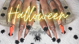 HALLOWEEN NAILS 2022 | PHILLY NAIL TECH | BEGINNER NAIL SALON