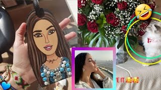 شوفوا هدية احمد ابوهشيمة لزوجته ياسمين صبري في عيد الحب❤القطة منبهرة🤣🌷