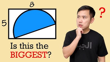 How to get the BIGGEST semicircle in a rectangle?