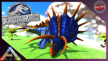 CRAZY HYBRID DINOSAUR! THE STEGOCERATOPS | ARK SURVIVAL EVOLVED [JURASSIC PARK MOD EP35]