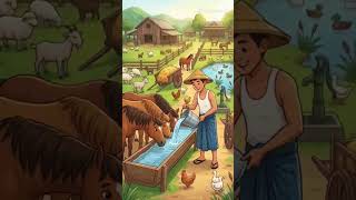 Old Macdonald had a firm E I E I O#kidsongs #learnwithfun #kidslearning #ကလေးသီချင်း