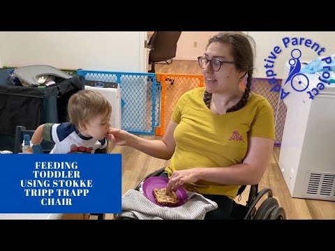 Feeding Toddler Using Stokke Tripp Trapp Chair