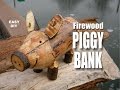 DIY Firewood Piggy Bank Easy How to Make video DIY Firewood Piggy Bank Easy How to Make video