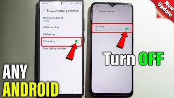 How to off call waiting in android