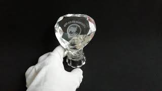 Clear Diamond With Engraving Inside For Gifts