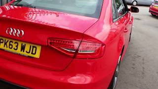 Audi A4 S Line Black Edition Finished In Misano Red Pearl At Rix Motor Company