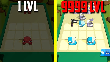 MAX LEVEL in Merge Alphabet: Fusion Rainbow Game (Part 1)