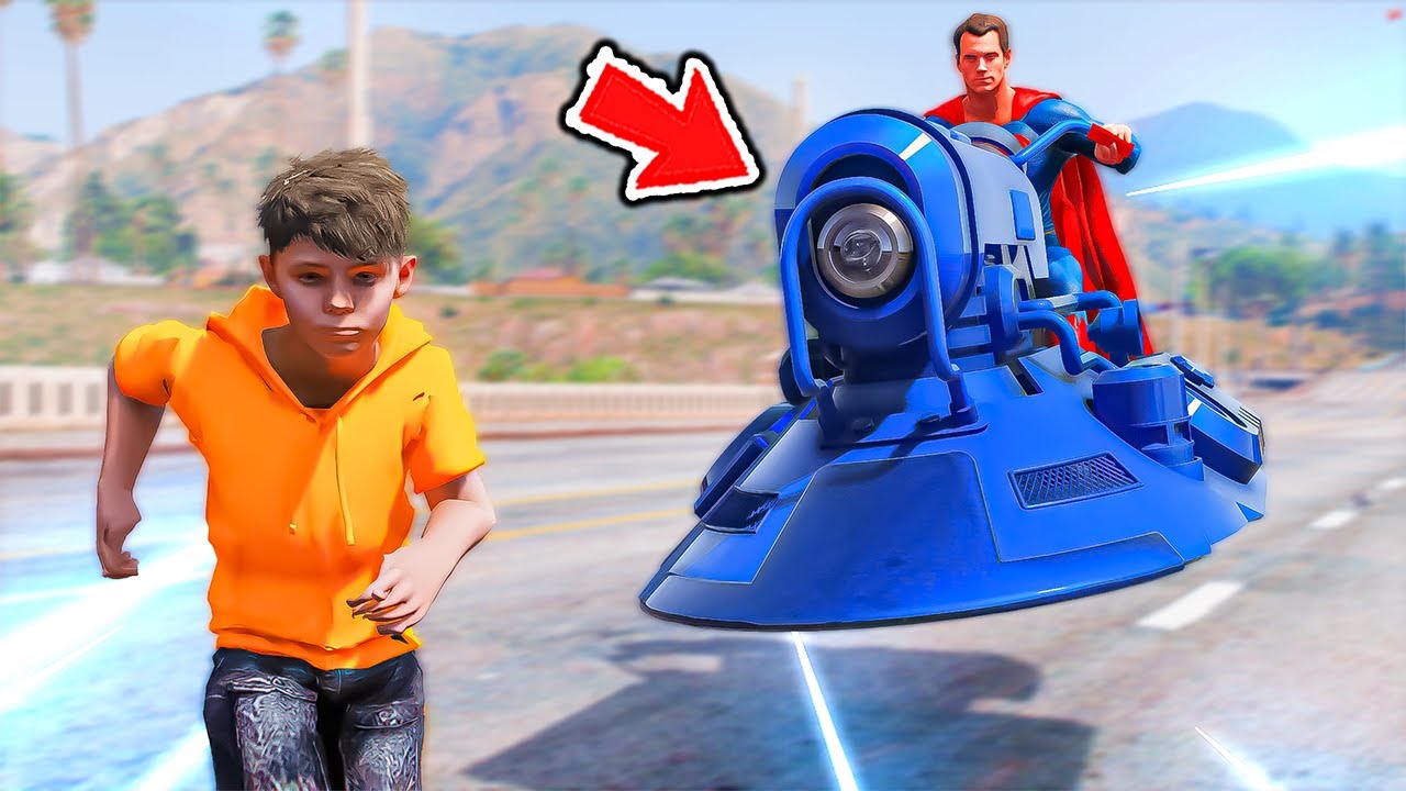 سوبرمان يطاردني بالدباب الطائر المدمر 😱🔥!! | فلم قراند